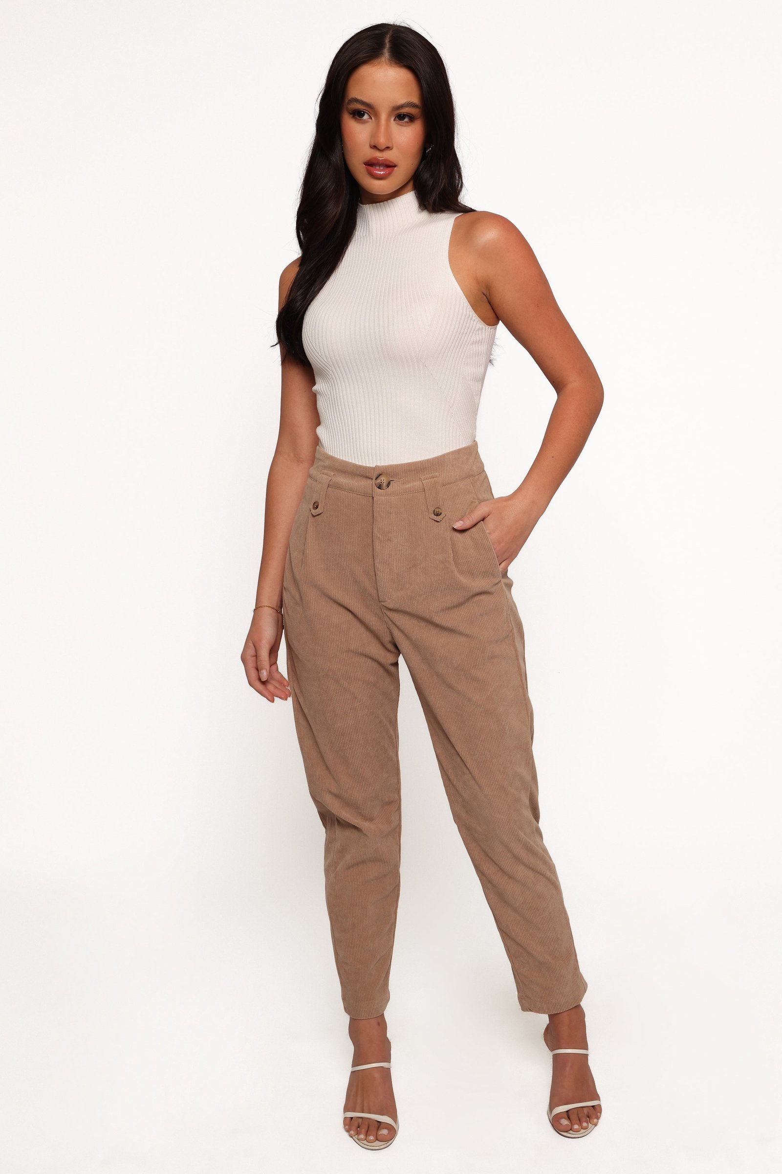 Cord Pant - Brown - Image 8