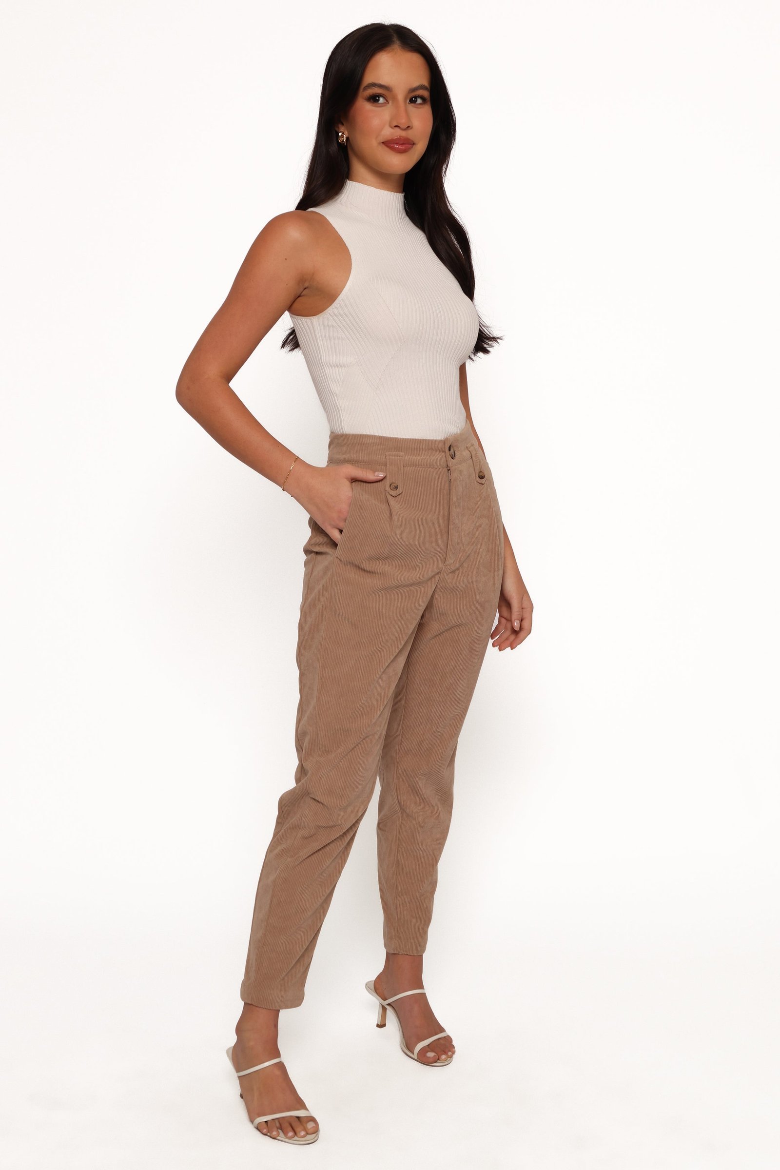 Cord Pant - Brown - Image 6