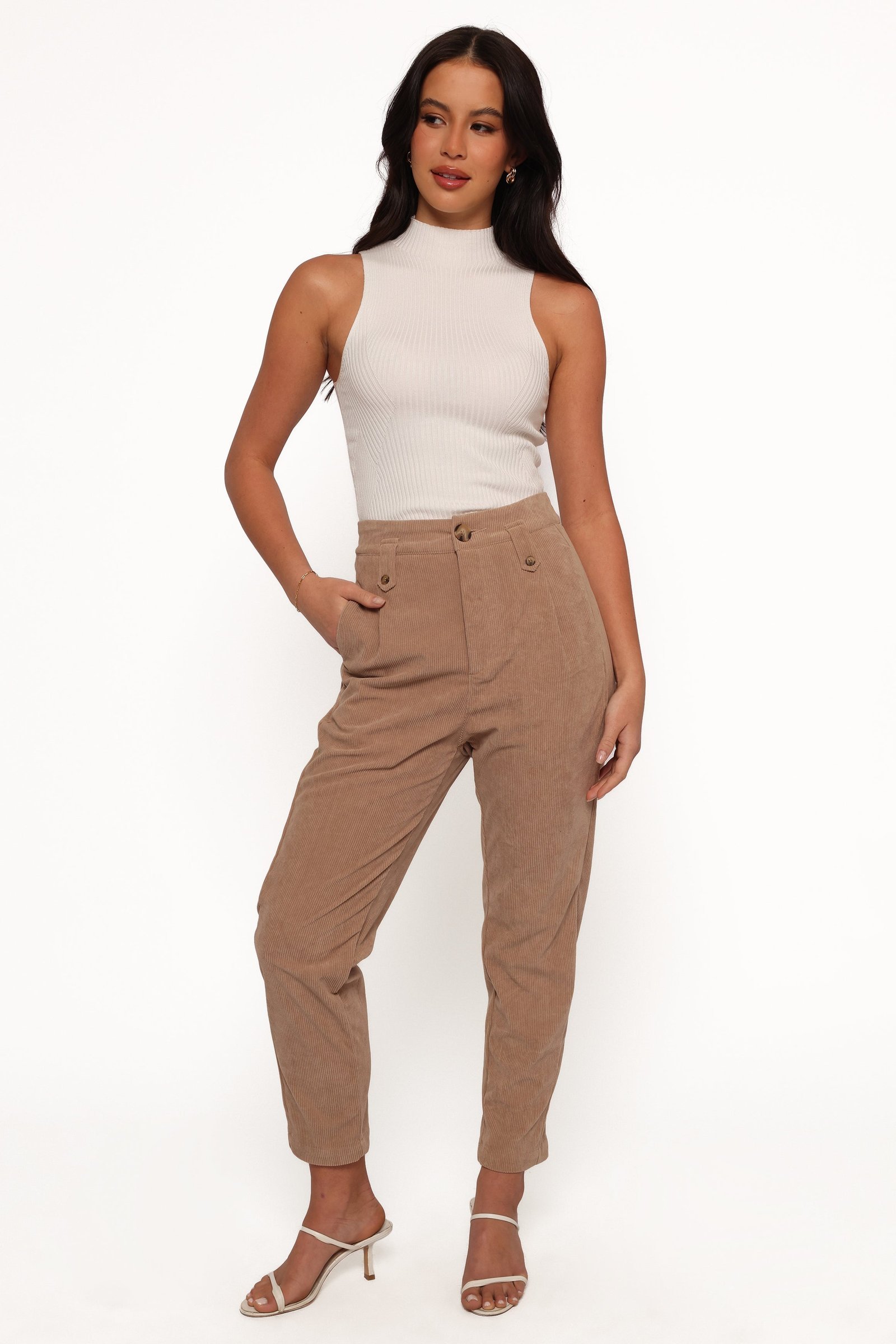 Cord Pant - Brown - Image 3