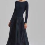 Skirt Maxi Dress - Navy