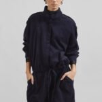 Corduroy Dress - Navy