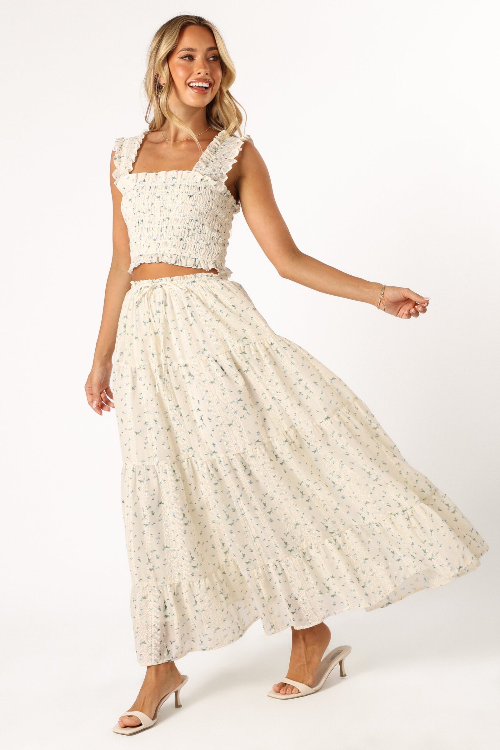 Maxi Skirt - Blue Floral - Image 5