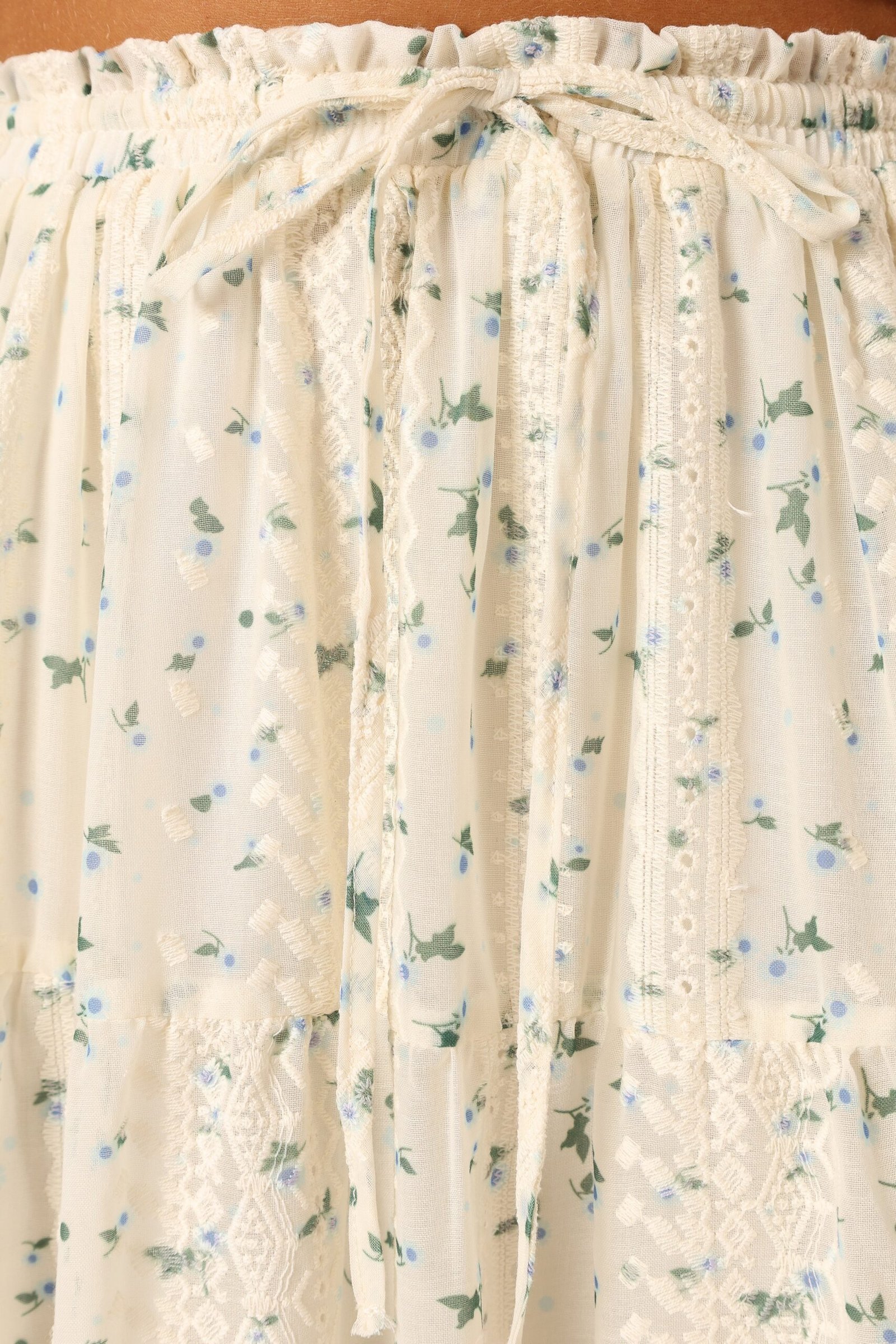 Maxi Skirt - Blue Floral - Image 10